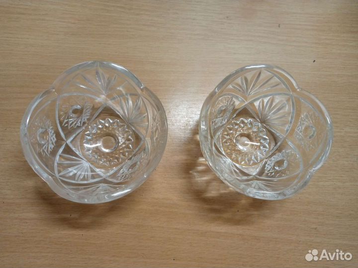 Хрустальная ваза конфетница СССР