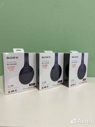 Беспроводные наушники Sony WH-1000XM4, синий