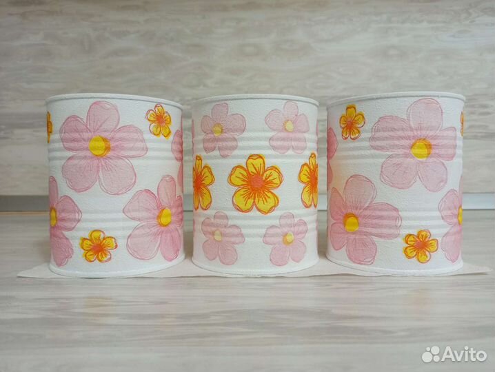 Кашпо горшок для цветов 3 шт