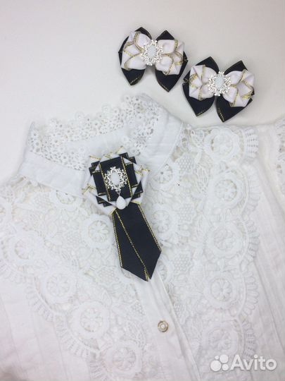Набор бантов и галстука для девочек