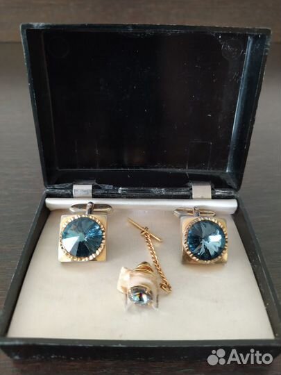 Запонки с зажимом для галстука