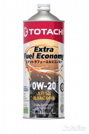 Масло моторное синтетическое totachi Extra Fuel