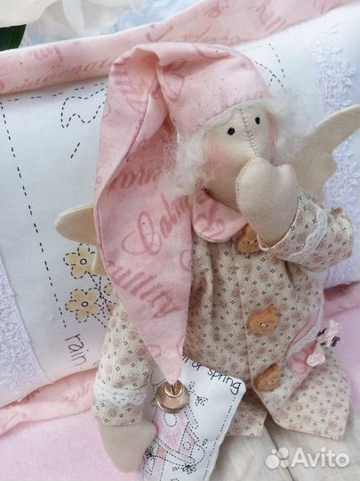 Интерьерная кукла тильда Сонные ангелочки