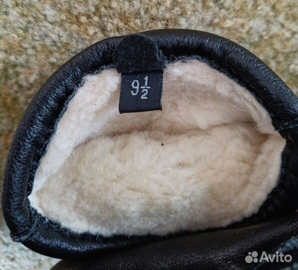 Мужские кожаные перчатки 9,5 размер