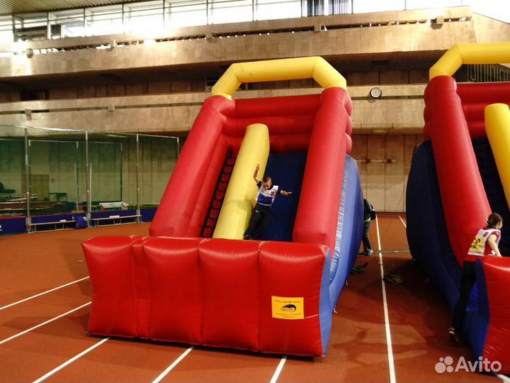 Аренда батута с горкой