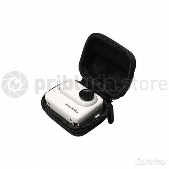 Чехол из кожзама с карабином Insta360 GO 3, черный