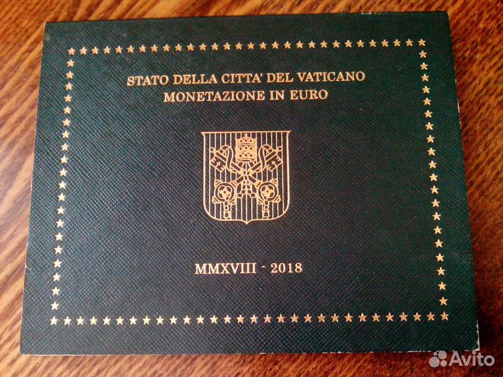 Официальный годовой набор евро 2018, Ватикан
