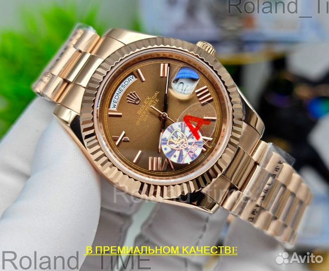 Брутальные мужские механические часы Rolex daydate