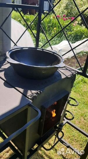 Мангал с печью