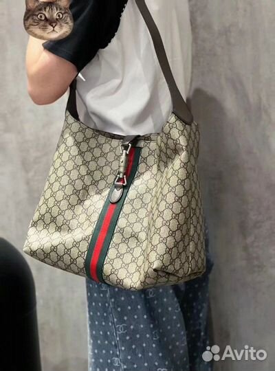 Сумка мешок натуральная кожа gucci