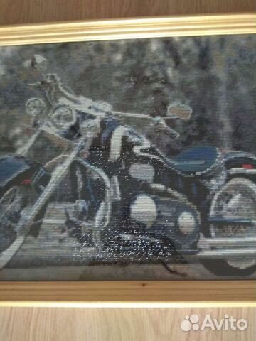 Картина из алмазной мозаики с рамкой