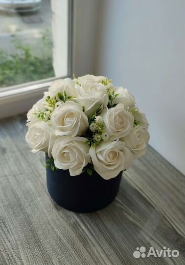 Букет из мыльных роз