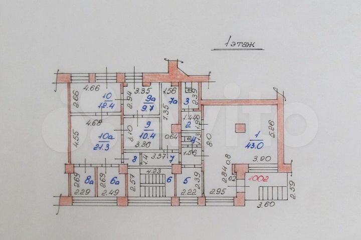 Первая линия, центр города - помещение 641 м²