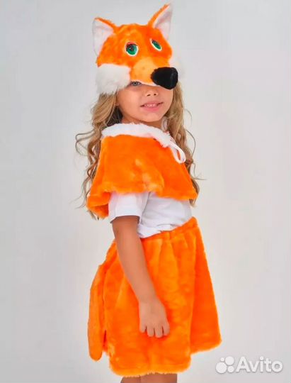Карнавальный костюм лиса 98-116