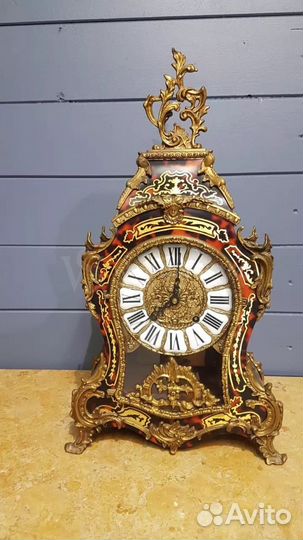 Часы каминные. Буль. Винтаж из Европы. Антик