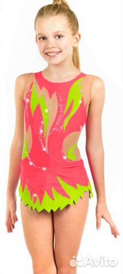 Купальник для выступлений с юбкой 158-164