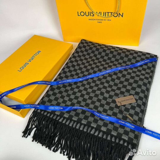 Шарф палантин Louis Vuitton тёплый