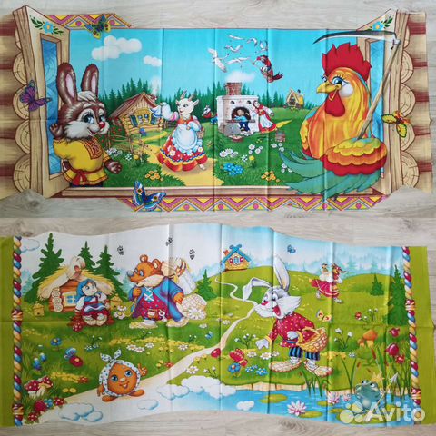 Ткань хлопок с детским рисунком