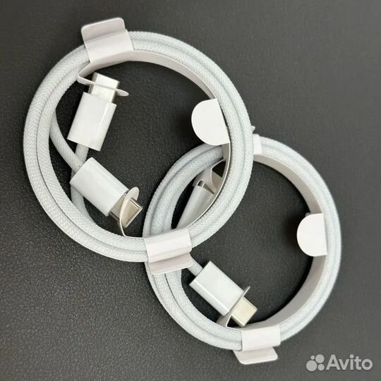 Кабель зарядки для Айфона 15 USB-C плетёный