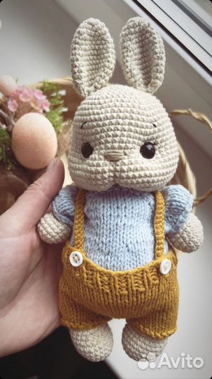 Вязаные зайки амигуруми