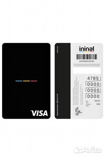 Иностранная карта без паспорта