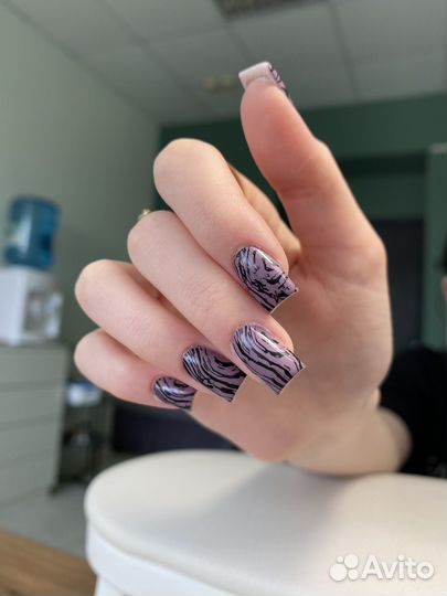 Маникюр,укрепление гелем