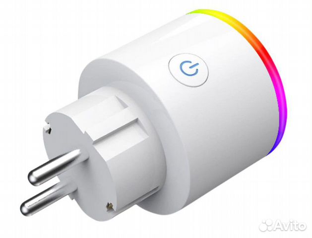 Умная WiFi розетка RGB c ваттметром 16A новая