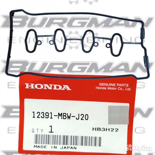 Прокладка клапанной крышки honda CBR600 12391-MBW