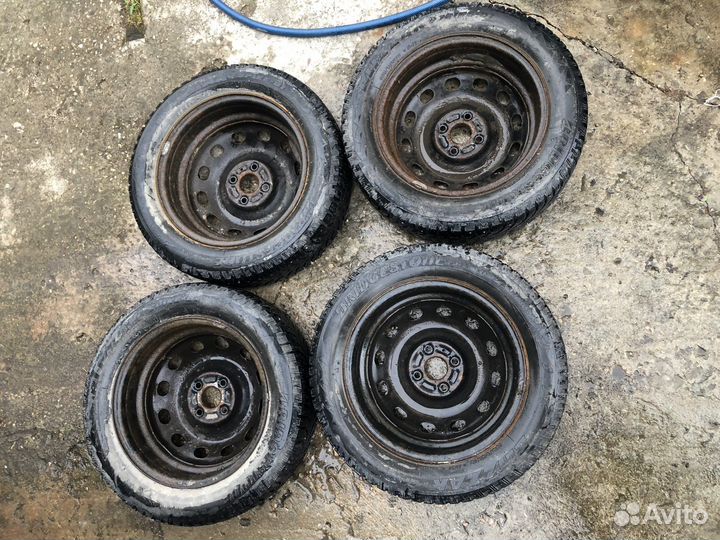 Зимние колёса в сборе Kia Rio Hyundai Solaris
