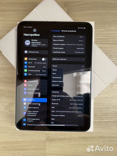 iPad mini 6 Generation 64GB wi-fi + cellular