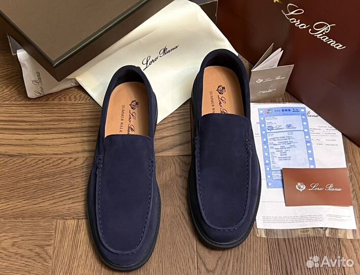 Лоферы замшевые мужские Loro Piana 39-44