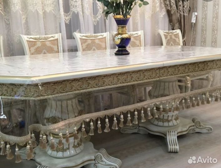 Силиконовая(прозрачная) скатерть с бахромой