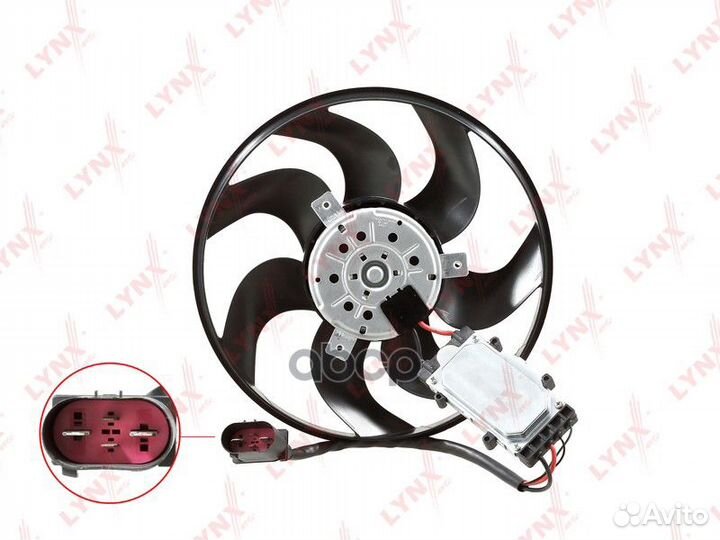RF-1667 Вентилятор радиатора lynxauto RF-1667 L