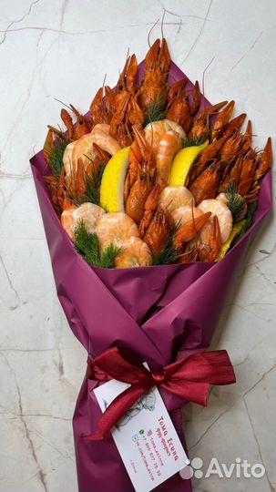 Букеты из раков / мужской букет