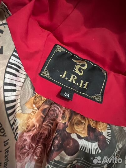 Пуховик женский 54 56 размер красный