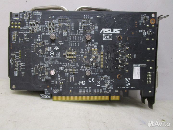 Видеокарта 4Gb asus Radeon RX460 strix-RX460-4G