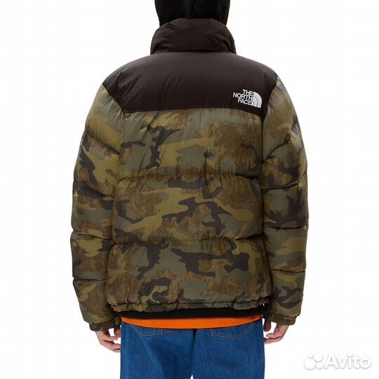 THE north face Down Jacket Men Green Camouflage (M)(14)