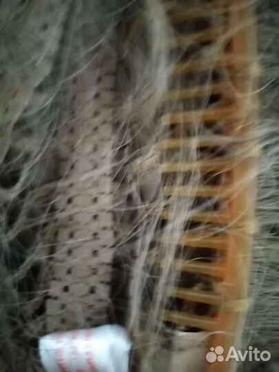 Хвост шиньон накладной русый