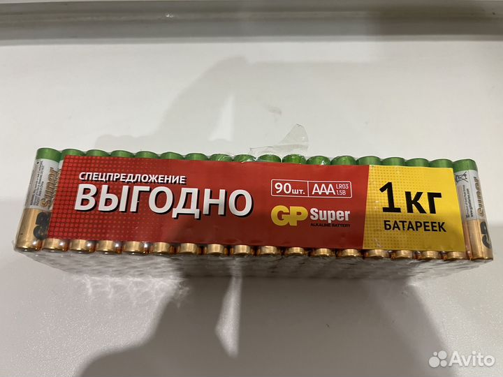 Батарейки GP ааа - 90шт