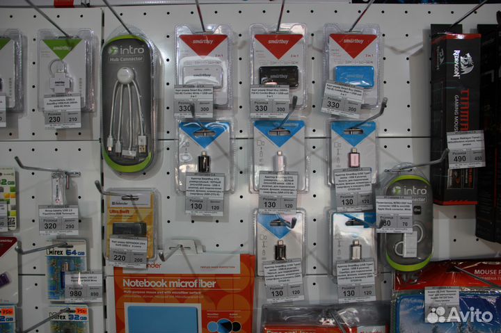 Флешки USB, SD, MicroSD. Переходники, картридеры