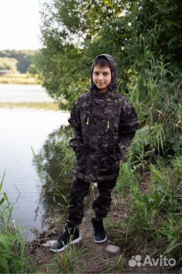 Костюм летний детский Горка-5 черный мультикам