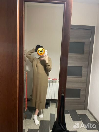 Коричневое платье лапша