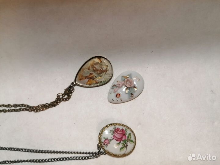 Красивая Бижутерия Кулоны Цепочки Ретро Винтаж