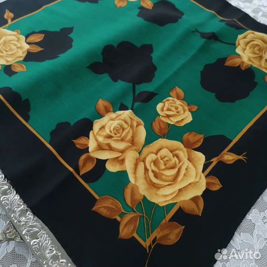 Винтажный платочек Шерсть +шёлк