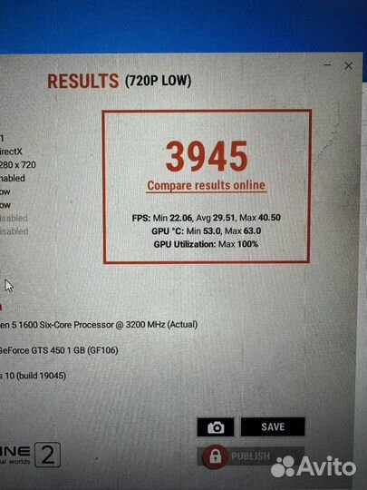 Видеокарта GTS 450 1gb gddr5