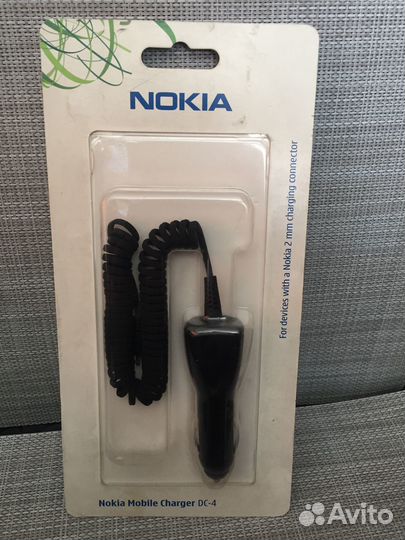 Автомобильное зарядное устройство для Nokia DC-4