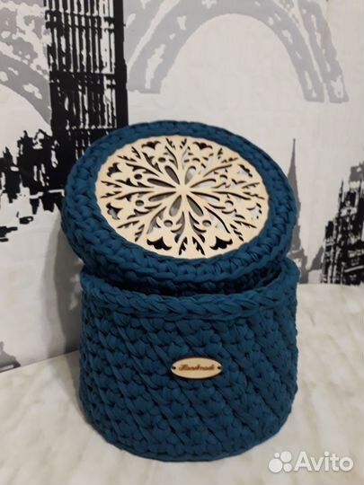 Корзины из трикотажной пряжи