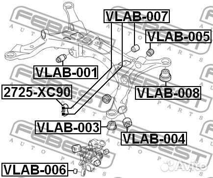 Сайлентблок vlab-005