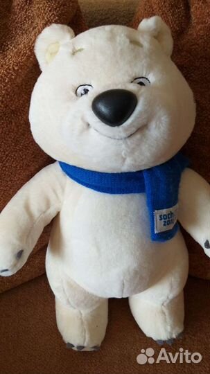 Плюшевый медведь талисман Сочи 2014