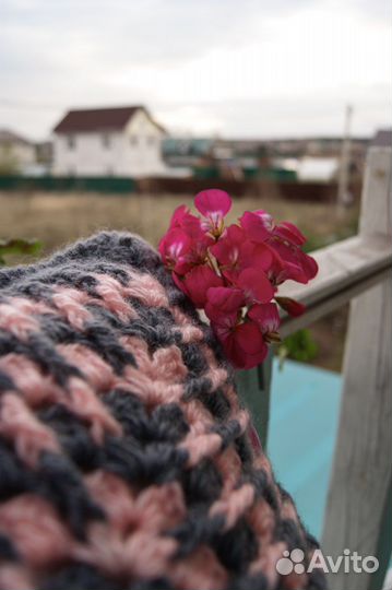 Подушка вязаная